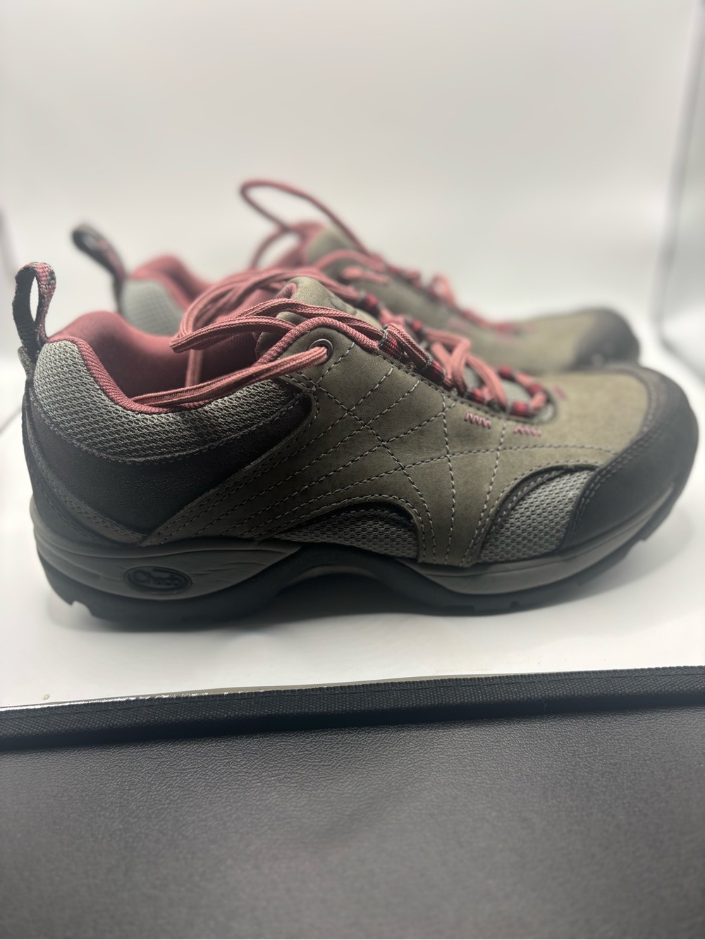Chaco Women's Olive and Pink Trail Sneakers - Picture 2 of 5